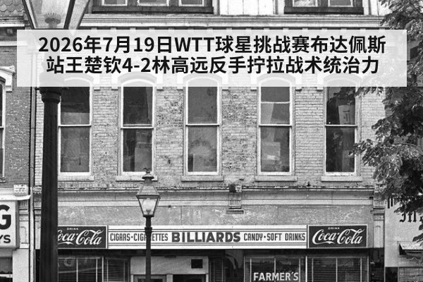 2026年7月19日WTT球星挑战赛布达佩斯站王楚钦4-2林高远反手拧拉战术统治力